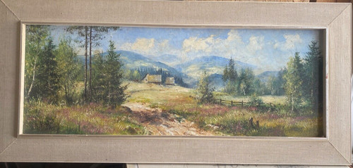 Oil painting summer in the - painting,