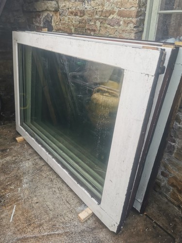 Large wooden glazed panels - wooden,