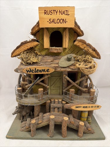 Cottage bird house - cottage, “rusty