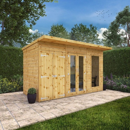 Pent summerhouse with - pent,