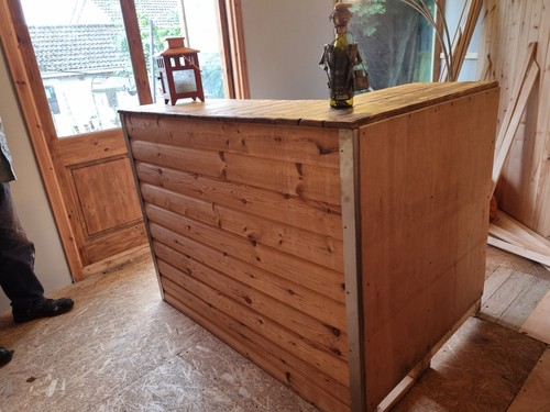 Wooden garden bar - garden, outdoor/