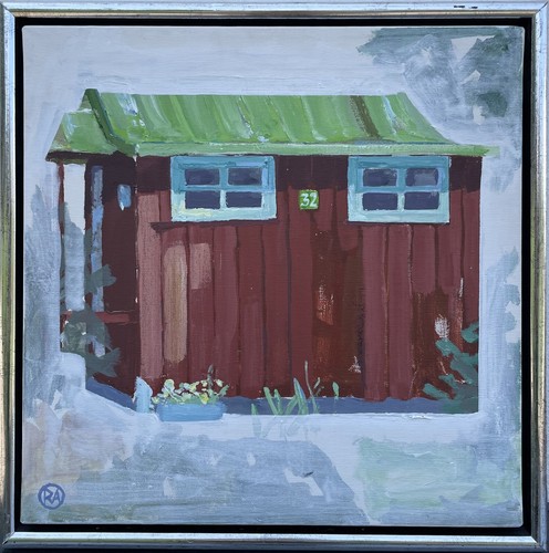 Oil painting rikke - ahm, red