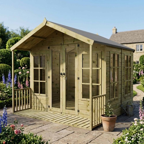 Summerhouse veranda shiplap - &,