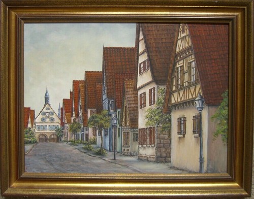 Old town with half timbered - with, half-timbered