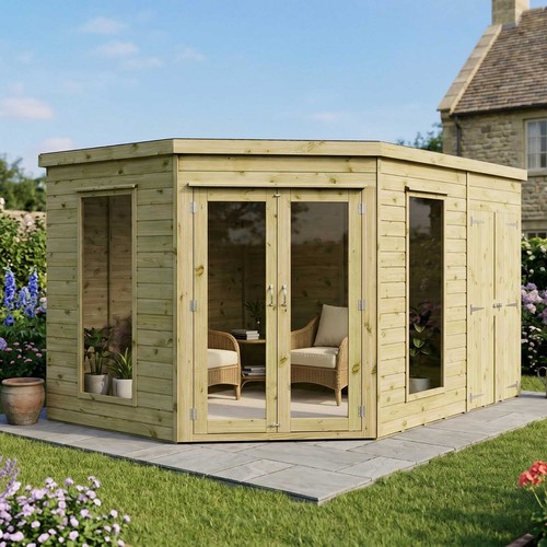 8ft 12ft wooden - x, corner